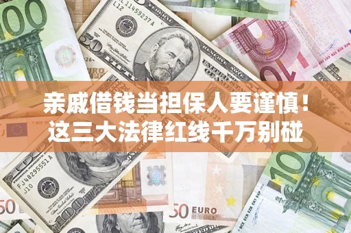 济南亲戚借钱当担保人要谨慎！这三大法律红线千万别碰