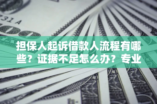 济南担保人起诉借款人流程有哪些？证据不足怎么办？专业律师解答