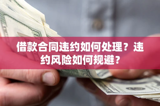 济南借款合同违约如何处理？违约风险如何规避？