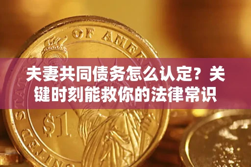 济南夫妻共同债务怎么认定？关键时刻能救你的法律常识