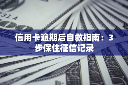 济南信用卡逾期后自救指南：3步保住征信记录