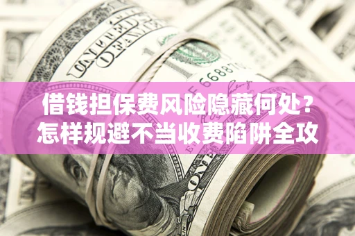 济南借钱担保费风险隐藏何处？怎样规避不当收费陷阱全攻略！