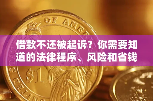 济南借款不还被起诉？你需要知道的法律程序、风险和省钱技巧